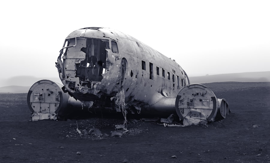 Aircraft wreckage